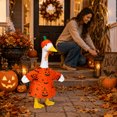 thumbnail image 5 of Halloween Porch Goose Outfit, Pumpkin Costume Kit, Spooky Seasonal Outfit Accessories Suitable for 23 Inch Large Porch Goose Statue, 5 of 6