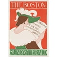 thumbnail image 2 of Anonymous 14x18 Black Ornate Wood Framed Double Matted Museum Art Print Titled - The Boston Sunday Herald (ca. 1890-1920), 2 of 5