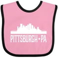 thumbnail image 3 of Inktastic Pittsburgh Pennsylvania Skyline PA Cities Boys or Girls Baby Bib, 3 of 4