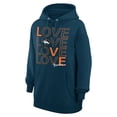 thumbnail image 2 of Women's G-III 4Her by Carl Banks  Navy Denver Broncos Love Graphic Pullover Hoodie, 2 of 3