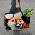 thumbnail image 7 of Fox Decorative Box Laundry Bag Shopping Bags Reusable Foldable Large Capacity Oxford Cloth Tote Bag, 7 of 7