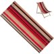 thumbnail image 1 of Beach Chair Replacement Fabric Burly Wood Orange Black Stripes Sling Chairs Canvas 45x17 Inch Folding Lounge Deck Chair Cloth Cover for Patio Outdoor, 1 of 5