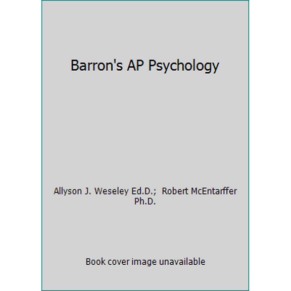 Pre-Owned Barron's AP Psychology (Paperback) 1438007434 9781438007434