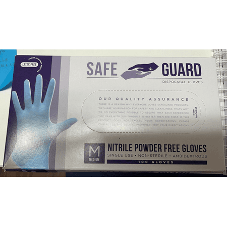 

School Specialty Nitrile Latex-Free Powder-Free Gloves Multiple Sizes Blue Pack of 100