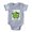 Heather Gray, variant on CafePress - Cute Element Krypton Kr - Cute Infant Baby Football Bodysuit