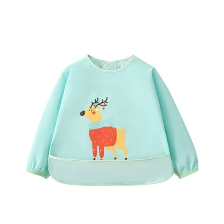 

ibaste Baby Bib Washable Stain Resistant Toddler Bib Baby Eating Apron