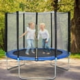 thumbnail image 2 of Dkelincs 10 FT Trampoline with Safety Enclosure Outdoor Trampoline for Children & Kids with Net Spring Pad, 2 of 7