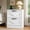 White-B(2 Drawer), variant on RichYa White Nightstand with 2 Drawers and Charging Station, Farmhouse End Table with Metal Handle, Side Table for Bedroom