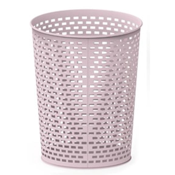 Mainstays Pink Metal Wastebasket