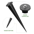 thumbnail image 2 of MasteelfCA 6pcs Plastic Solar Light Stakes Path Light Replacement Threaded Spike Flood Light Stakes, 2 of 7