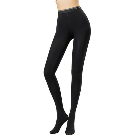 

wendunide leggings for women Warm Opaque Lined Tights For Women High Waist Elastic Thick Thermal Tights Black