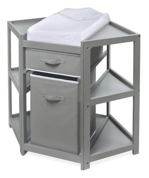gray baby changing table