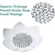 thumbnail image 2 of Pack of 2 Flower Silicone Soap Dish - Soap Holder (Style lotus,White & Grey), 2 of 3