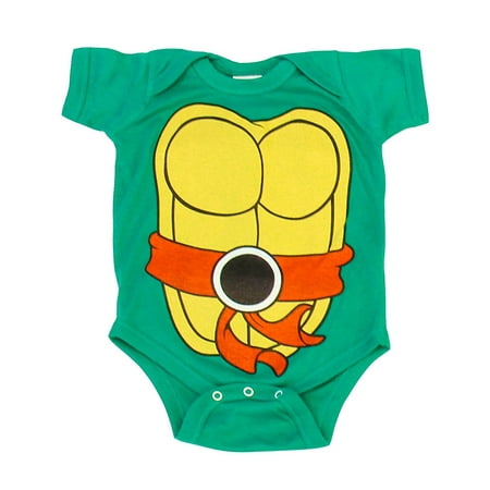Teenage Mutant Ninja Turtles Green Costume Infant Baby Onesie Romper