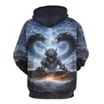 thumbnail image 2 of LAOLIUSN Men's Traditional Dragon Hoodie Funny Anime Graphic Sweatshirts Size S–4XL, 2 of 7