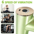 thumbnail image 6 of Syenll Massage Gun, Massage Gun Deep Tissue, Percussion Massage Gun with 4 Heads and 6 Speeds, Handheld Massager for Athletes Pain Relief, Green, 6 of 8