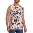 thumbnail image 2 of Bingfone Abstract Leopard Print Pattern Men's Tank Tops Workout Sleeveless Tee Shirts Running Beach Tanks for Men-XX-Large, 2 of 8