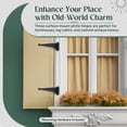 thumbnail image 5 of Renovators Supply Black Offset Strap Lift Off Pintle Hinge 11.8 x 2 1/4"" L Wrought Iron Pin Hinges forShutters, Doors or Gates w/Hardware Pack of 40, 5 of 9