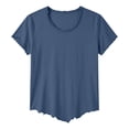 thumbnail image 4 of JAJAHO Mens Short Sleeve T Shirt Solid Color Crew Neck Row Edge Soft Breathable Casual Tee Shirts Fashion Streetwear Versatile Tops, 4 of 4
