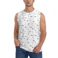 thumbnail image 2 of Fotbe Men's Airplane Print Men's Sleeveless Muscle Tank Tops Casual T-Shirts for Gym Workout Beach-3X-Large, 2 of 8
