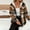 Khaki, variant on VIWORLD Women's Winter Long Sleeve Plaid Coat - Fleece Lined Hooded Jacket with Button Front & Pockets Khaki，S