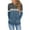 Blue, variant on XuJwPNcy Women's Long Sleeves Color Block Hoodie Tops Cute Casual Drawstring Loose Lightweight Tunic Pullover with Pocket