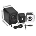 thumbnail image 2 of Treble And Bass Independent Adjustment Mini Subwoofer, 3W Lightweight DV 5V & USB 5V Wired Speaker, Rear 3 Inch Bass Speaker For Cellphone PC Tablet, 2 of 8