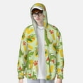 thumbnail image 4 of Goofa Cartoon Dinosaurs Printed Women's UPF 50+ Sun Protection Hoodie Jacket Lightweight Long Sleeve Sun Shirt for Women with Pocket Hiking Outdoor-XX-Large, 4 of 9