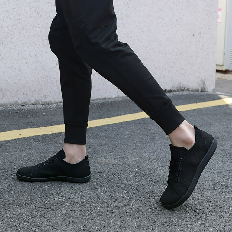 WNVMWI Mens Shoes Black Sneakers Slip Resistant Work Shoes