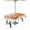 Pumpkin Orange White, variant on Fsddascl Orange White Pumpkins Fall Outdoor Tablecloth - 60x60 Inch Square Dining Table Cover, Maple Leaf Autumn Harvest Waterproof Outdoor Table Cloth with Umbrella Hole & Zipper for Picnic/Patio