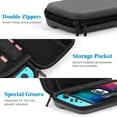 thumbnail image 3 of HEYSTOP Switch Case Compatible with Nintendo Switch, 9 in 1 Switch Accessories with 8 Pouch Carrying Case, PC Protective Cover Case, HD Switch Screen Protector and 6 Pack Thumb Grips Caps, 3 of 9