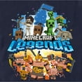 thumbnail image 2 of Men's Minecraft Legends Poster  Graphic Tee Navy Blue 3X Large, 2 of 5