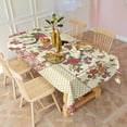 thumbnail image 2 of Pioneer Flower Floral Print Pattern Rectangle Tablecloth 60"x120",Waterproof Polyester Rectangle Table Cloth, Wipeable Spillproof Polyester Tablecloth for Dining, Camping, Indoor and Outdoor, 2 of 6