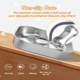 thumbnail image 5 of Katieovy Slow Feeder Dog Bowls,Double Sided Design Stainless Steel Dog Bowls,Square Non-Slip Dog Food Bowl, 5 of 8