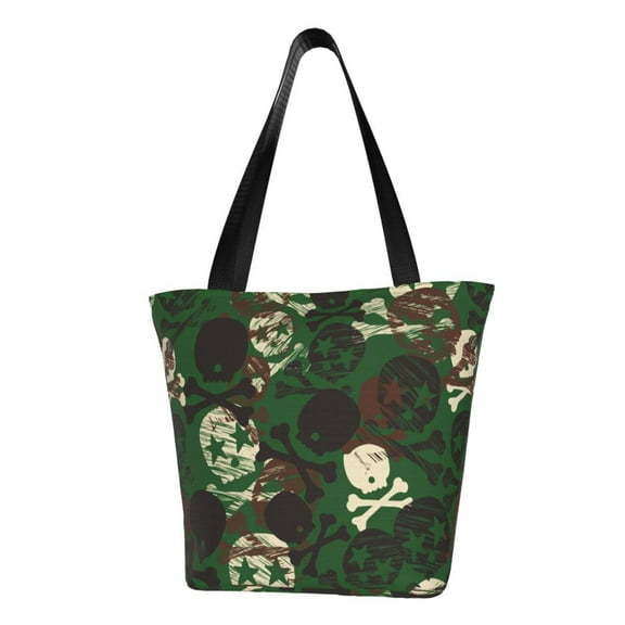 Easygdp Camouflage Skull Shoulder Bags for Women,Crossbody Bags Shoulder Purse Handbag for Women