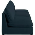 thumbnail image 5 of Meridian Furniture Mackenzie Navy Durable Linen Textured Modular Sofa, 5 of 6