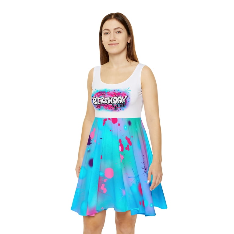 birthday skater dress Green Sparkle Sparkle Mini Skater Dress main image 1