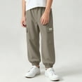 thumbnail image 6 of HAOTAGS Boys Cargo Pants (5-15) Elastic Waist Pockets Loose Ankle Pants Nylon Spandex Green Size 9, 6 of 10