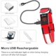 thumbnail image 5 of Collar de perro LED recargable: collares de perro iluminados, collar de cachorro LED ajustable, collar de mascota brillante, luces intermitentes para perros para caminar de noche (rojo, azul, verde,, 5 of 5
