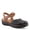 BLACK MULTI, variant on Azmira Women’s Wedge Sandal Laser-cut Leather & Cushioned Footbed