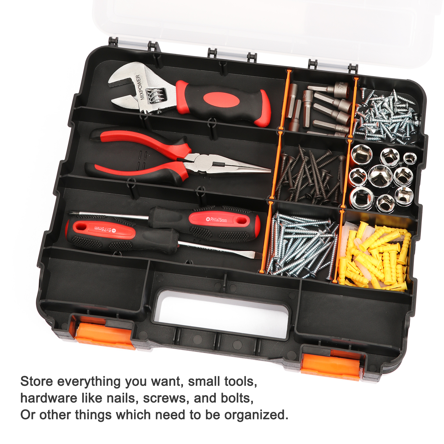 CASOMAN 34-Compartment Double-Sided Tool Organizer photo 8