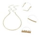 thumbnail image 3 of 1 Pc Diadema de flecos de strass de una fila de moda para mujeres y niñas en tono dorado, 3 of 6