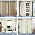thumbnail image 6 of Room Divider, No Drilling Curtain Tension Rods Wall Divider for Room Separation, 4-10ft(H) 30-147"(W) Adjustable, Heavy Duty Floor to Ceiling Space Separator Privacy Dividers for Rooms, Black, 6 of 16