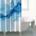 thumbnail image 4 of Blue Marble Pattern Shower Curtain 84"x72" ,Bathroom Decorative Shower Curtains Set with 12 Hooks,Modern Waterproof Washable Shower Curtain, 4 of 6