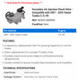 thumbnail image 2 of Secondary Air Injection Check Valve - Compatible with 2007 - 2020 Toyota Tundra 5.7L V8 2008 2009 2010 2011 2012 2013 2014 2015 2016 2017 2018 2019, 2 of 2