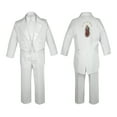 thumbnail image 4 of New Born Baby Boy Teen Christening Formal White Tail Suit Silver Virgin Mary On Back SM-20, 4 of 4
