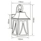 thumbnail image 5 of Lampara De Exterior Sobreponer Muro Decorativa 26 W, 5 of 5