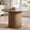 Walnut, variant on Dayalane 47" Farmhouse Round Dining Table, Reclaimed Pine Wood Kitchen Table with Heavy Duty Fluted Pedestal Base, 4-6 People Circle Dining Table for Kitchen Dining Room Restaurant, Walnut