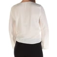 thumbnail image 2 of Rachel Roy Womens Tie Front Knit Blouse, White, Small, 2 of 2