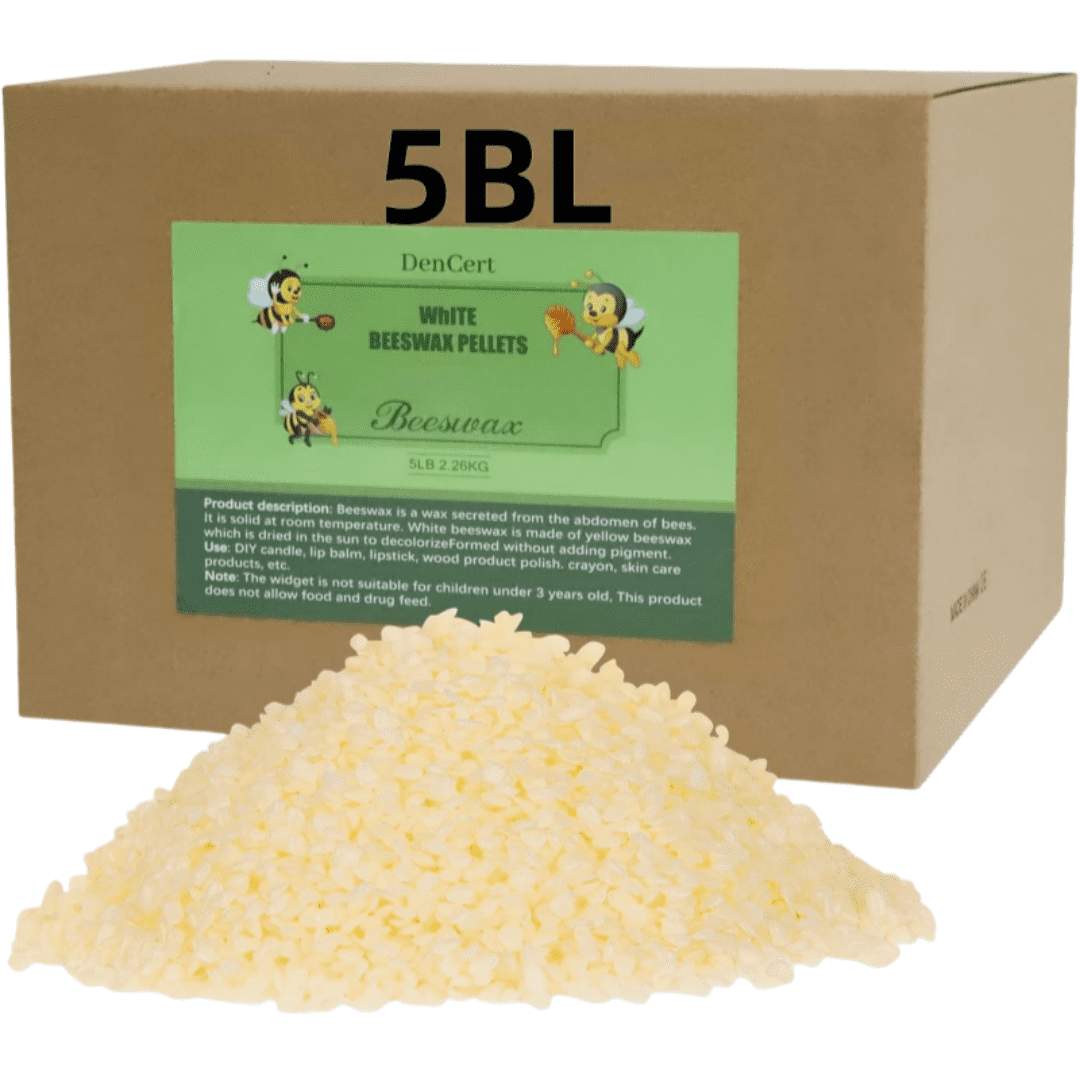 5LB Beeswax Particles - Triple Filtration, Ideal for Candle Making, DIY Projects & Soap Making